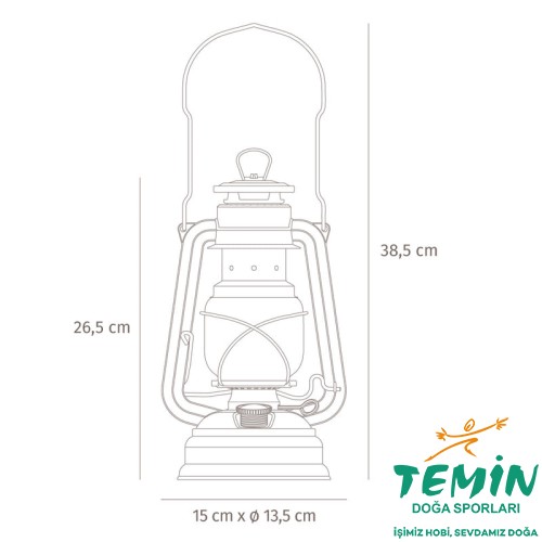 Feuerhand Hurricane Lantern Baby Special 276 Zinc Gemici Feneri