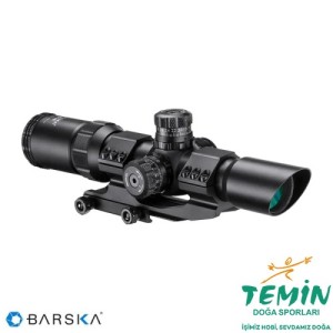 BARSKA 1-4X28, 30MM, IR, MILDOT TüfekDürbünü