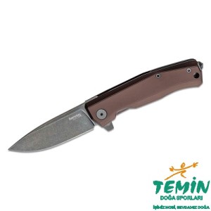 Lionsteel MT01A EB Myto Old Black M390 Blade, Earth Brown Aluminum Handle Çakı