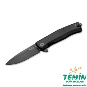 Lionsteel MT01A BB Myto Old Black M390 Blade, Black Aluminum Handle Çakı