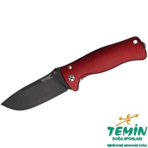 Lionsteel SR2A RB Aluminium Red handle black blade Çakı