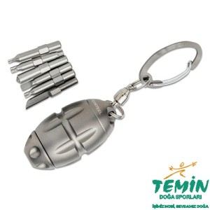 Lionsteel Eggie Keychain - Grey Titanium