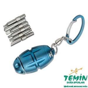 Lionsteel Eggie Keychain - Blue Titanium