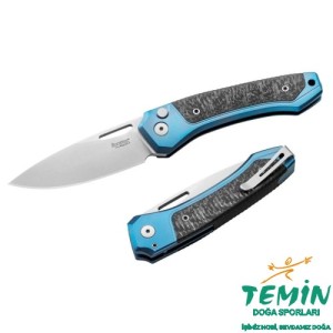 Lionsteel Twain-Blue Titanium / Carbon Fiber Çakı