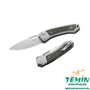 Lionsteel Twain- Gray Titanium / Green Canvas  Çakı