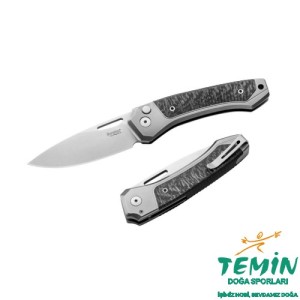 Lionsteel Twain- Gray Titanium / Carbon Fiber Çakı