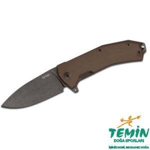 Lionsteel KUR Black - Brown handle Çakı