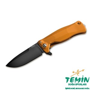 Lionsteel SR22 Aluminium Orange Black blade Çakı