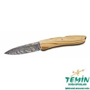 Lionsteel 8800D UL Opera Damascus - Olive Wood Çakı