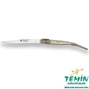 Joker Classical Estiletto Decorated Spanish Zamak - Beyaz ABS Saplı Çakı